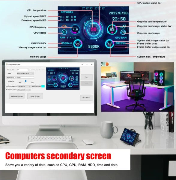 3.5-inch Computer Secondary Screen